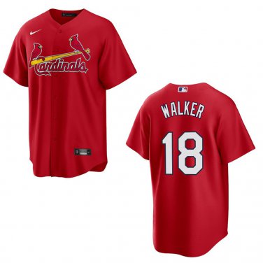 Cardinals #18 Jordan Walker Red Stitched Jersey