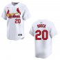 Cardinals #20 Lou Brock White Stitched Jersey