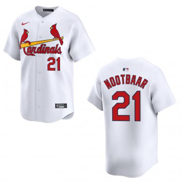 Cardinals #21 Lars Nootbaar White Stitched Jersey