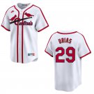 Cardinals #29 Ramon Urias White Throwback Stitched Jersey