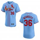 Cardinals #36 Michael McGreevy Blue Stitched Jersey