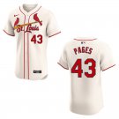 Cardinals #43 Pedro Pages Cream Stitched Jersey