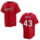 Cardinals #43 Pedro Pages Red Stitched Jersey