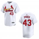 Cardinals #43 Pedro Pages White Stitched Jersey