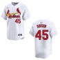 Cardinals #45 Bob Gibson White Stitched Jersey