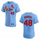 Cardinals #48 Ivan Herrera Blue Stitched Jersey