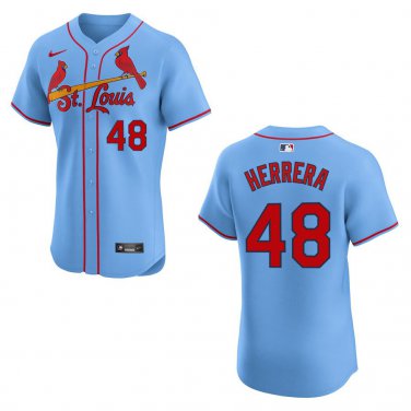 Cardinals #48 Ivan Herrera Blue Stitched Jersey