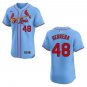 Cardinals #48 Ivan Herrera Blue Stitched Jersey