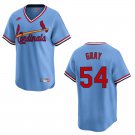 Cardinals #54 Sonny Gray Blue Throwback Stitched Jersey