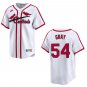 Cardinals #54 Sonny Gray White Throwback Stitched Jersey