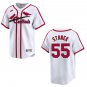 Cardinals #55 Ryne Stanek White Throwback Stitched Jersey