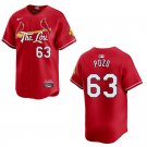 Cardinals #63 Yohel Pozo City Red Stitched Jersey