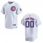Cubs #00 Custom Name And Number White Stitched Jersey