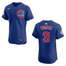 Cubs #3 Justin Turner Royal Blue Stitched Jersey