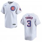 Cubs #3 Justin Turner White Stitched Jersey