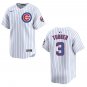 Cubs #3 Justin Turner White Stitched Jersey