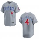 Cubs #4 Pete Crow-Armstrong Gray Stitched Jersey