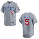 Cubs #5 Dylan Carlson Gray Stitched Jersey