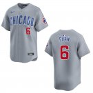 Cubs #6 Matt Shaw Gray Stitched Jersey