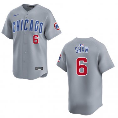 Cubs #6 Matt Shaw Gray Stitched Jersey