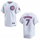 Cubs #7 Dansby Swanson White Stitched Jersey