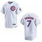 Cubs #7 Dansby Swanson White Stitched Jersey