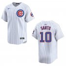 Cubs #10 Ron Santo White Stitched Jersey