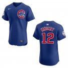 Cubs #12 Scott Kingery Royal Blue Stitched Jersey