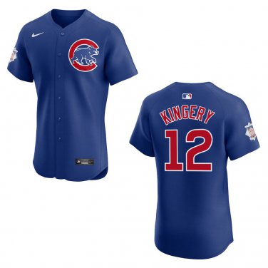 Cubs #12 Scott Kingery Royal Blue Stitched Jersey