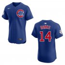 Cubs #14 Ernie Banks Royal Blue Stitched Jersey