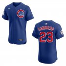 Cubs #23 Ryne Sandberg Royal Blue Stitched Jersey