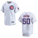 Cubs #50 Willi Castro White Stitched Jersey