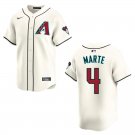 Diamondbacks #4 Ketel Marte Cream Stitched Jersey