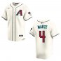 Diamondbacks #4 Ketel Marte Cream Stitched Jersey