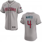 Diamondbacks #4 Ketel Marte Gray Stitched Jersey