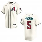 Diamondbacks #5 Alek Thomas Cream Stitched Jersey