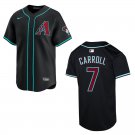 Diamondbacks #7 Corbin Carroll Black Stitched Jersey