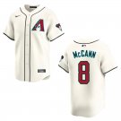 Diamondbacks #8 James McCann Cream Stitched Jersey