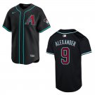 Diamondbacks #9 Blaze Alexander Black Stitched Jersey