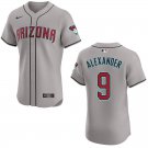 Diamondbacks #9 Blaze Alexander Gray Stitched Jersey