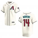 Diamondbacks #14 Gabriel Moreno Cream Stitched Jersey