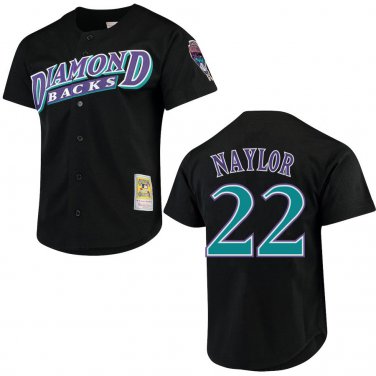 Diamondbacks #22 Josh Naylor Black Throwback Stitched Jersey