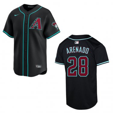 Diamondbacks #28 Nolan Arenado Black Stitched Jersey