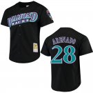 Diamondbacks #28 Nolan Arenado Black Throwback Stitched Jersey