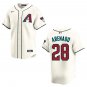 Diamondbacks #28 Nolan Arenado Cream Stitched Jersey