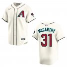 Diamondbacks #31 Jake McCarthy Cream Stitched Jersey