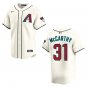 Diamondbacks #31 Jake McCarthy Cream Stitched Jersey