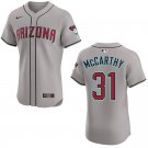 Diamondbacks #31 Jake McCarthy Gray Stitched Jersey