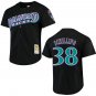 Diamondbacks #38 Curt Schilling Black Throwback Stitched Jersey