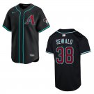 Diamondbacks #38 Paul Sewald Black Stitched Jersey